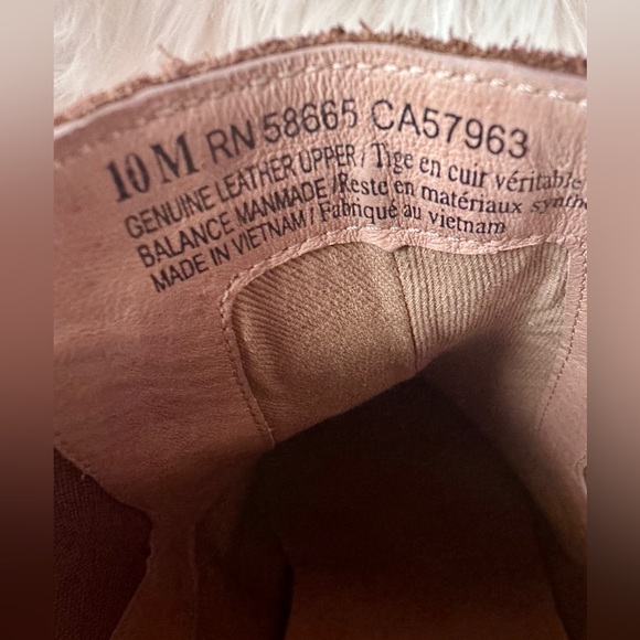 CASLON Cognac Leather Wedge Water Resistant Booties - Size 10 M - NEW stretchy - Picture 6 of 6